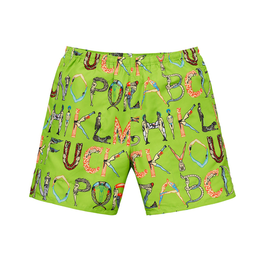 Supreme Alphabet Water Short Lime (SS18)