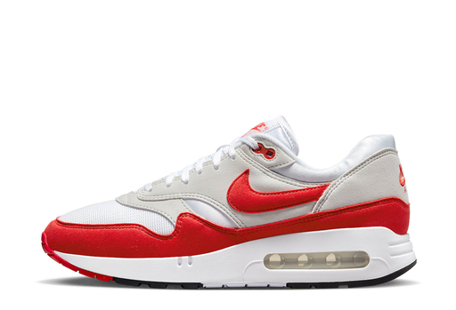 Nike Air Max 1 '86 Big Bubble in white and Sport Red with the original large Air window
