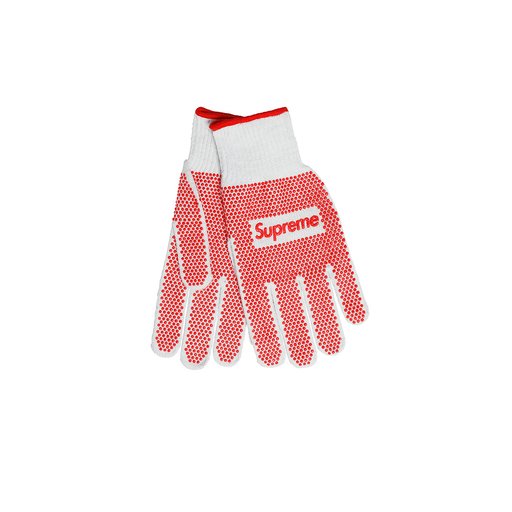 Supreme Grip Work Gloves White (SS18) Brand New