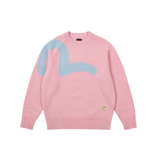 Palace x Evisu Classic Seagull Knit Pink Nectar (FW21)