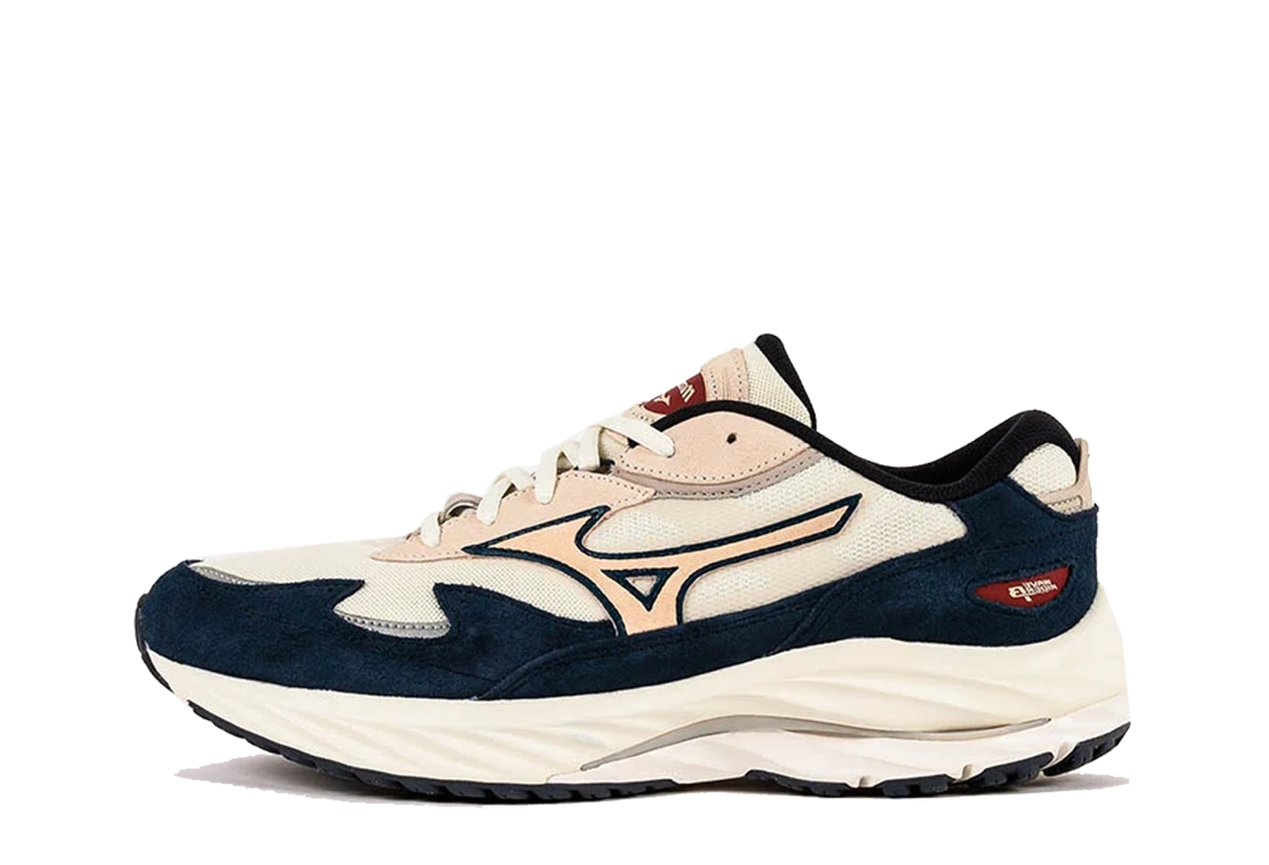 Mizuno Wave Rider Beta 'Insignia Blue' (2023) Snow White/Shifting Sand/Insignia Blue sneaker – authenticated on KLEKT
