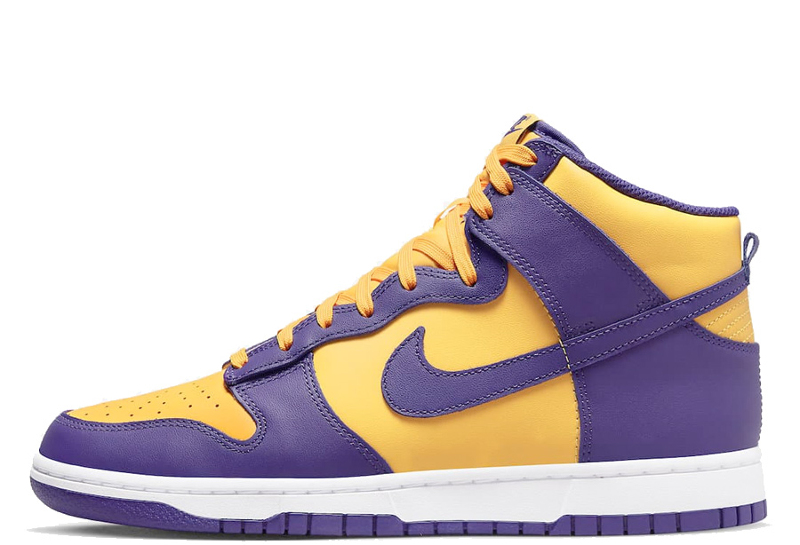 Nike Dunk High 'Lakers' Court Purple (2022) Court Purple/Yellow sneaker – authenticated on KLEKT
