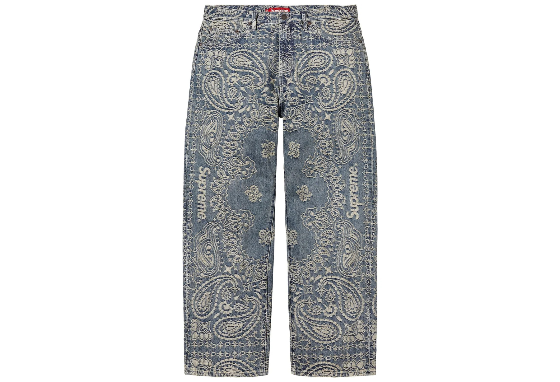 Supreme Bandana Jacquard Baggy Jean 'Blue' (SS25) BLUE sneaker – authenticated on KLEKT