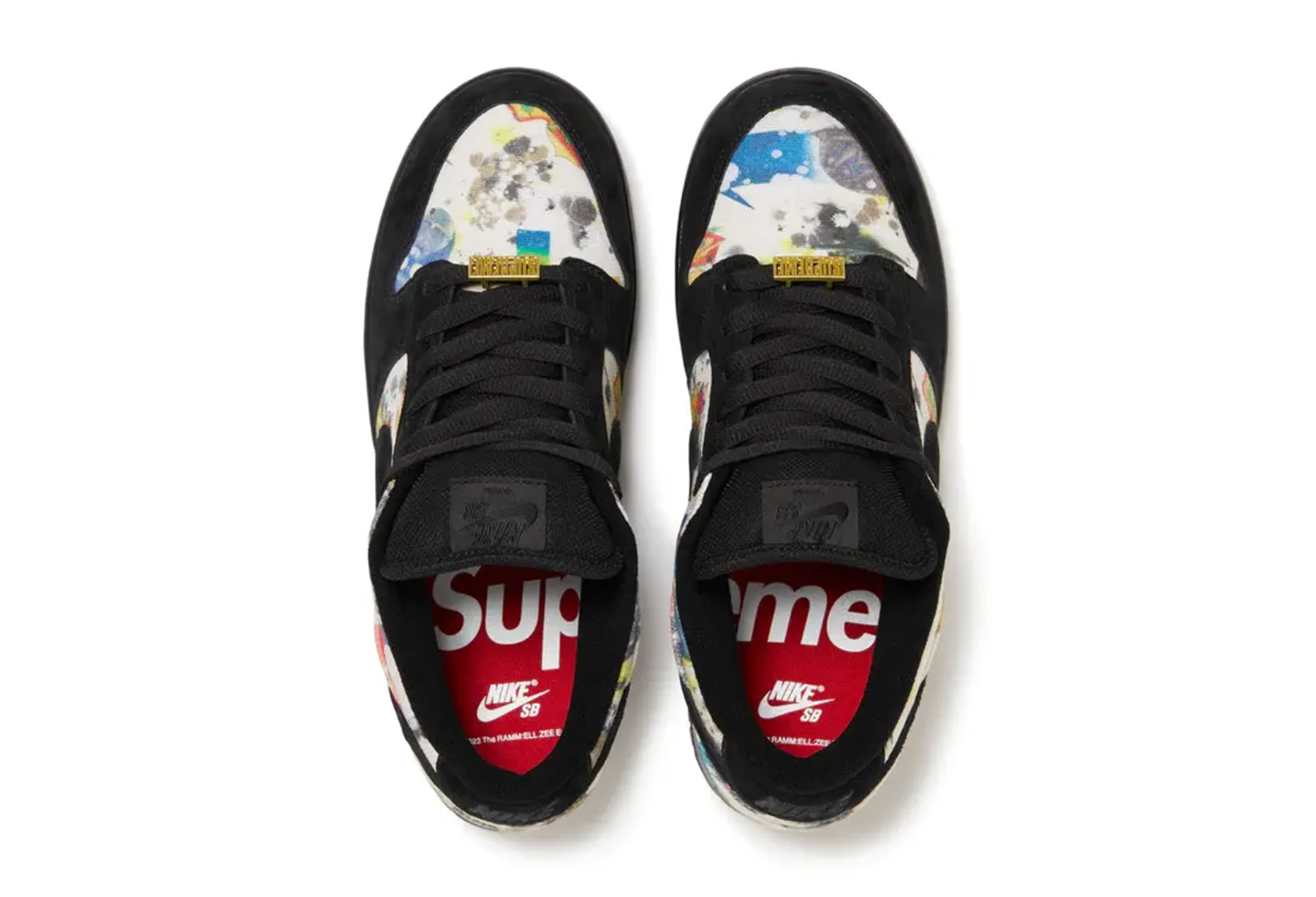 Nike SB x Supreme Dunk Low 'Rammellzee' (2023) BLACK/MULTI sneaker – authenticated on KLEKT
