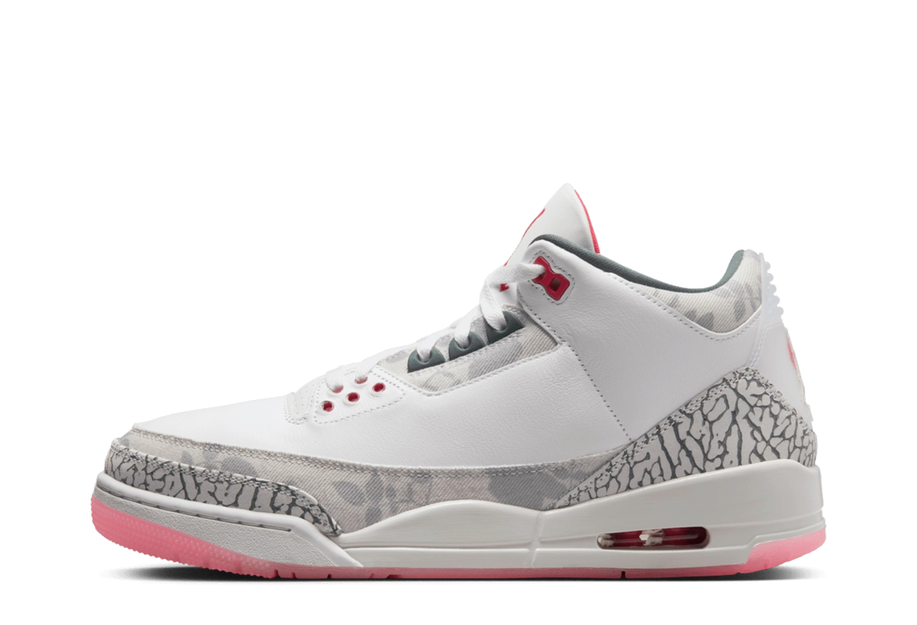 Air Jordan 3 OG 'Wings' (2024) White/Fire Red/Off White/Rose sneaker – authenticated on KLEKT