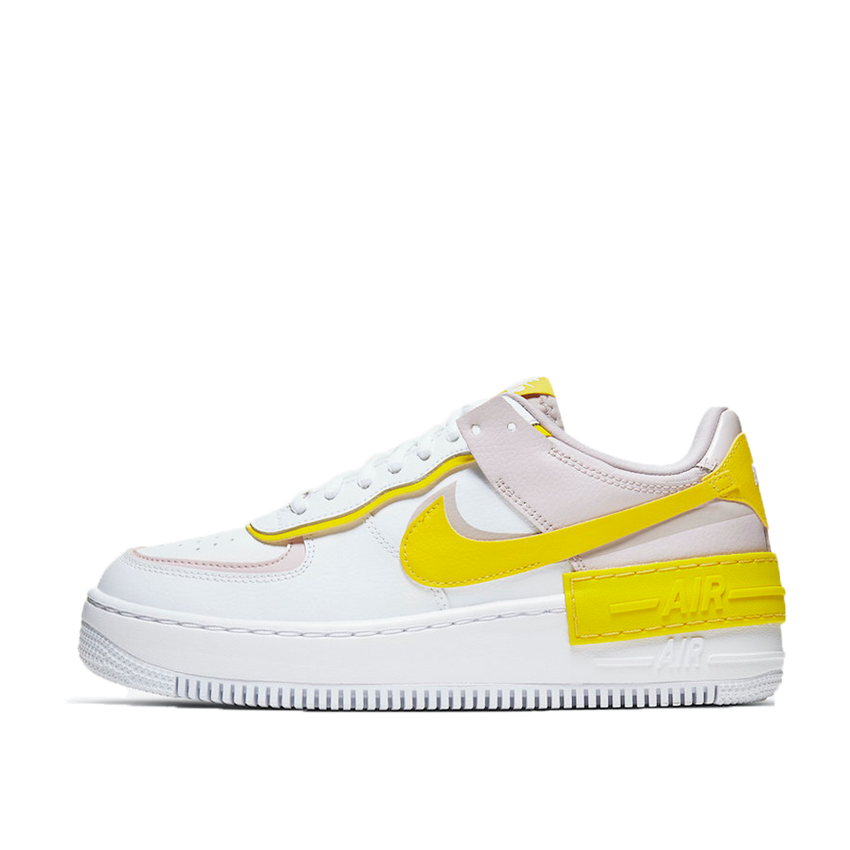 Nike WMNS Air Force 1 Shadow White Barely Rose Speed Yellow (2020) sneaker – authenticated on KLEKT