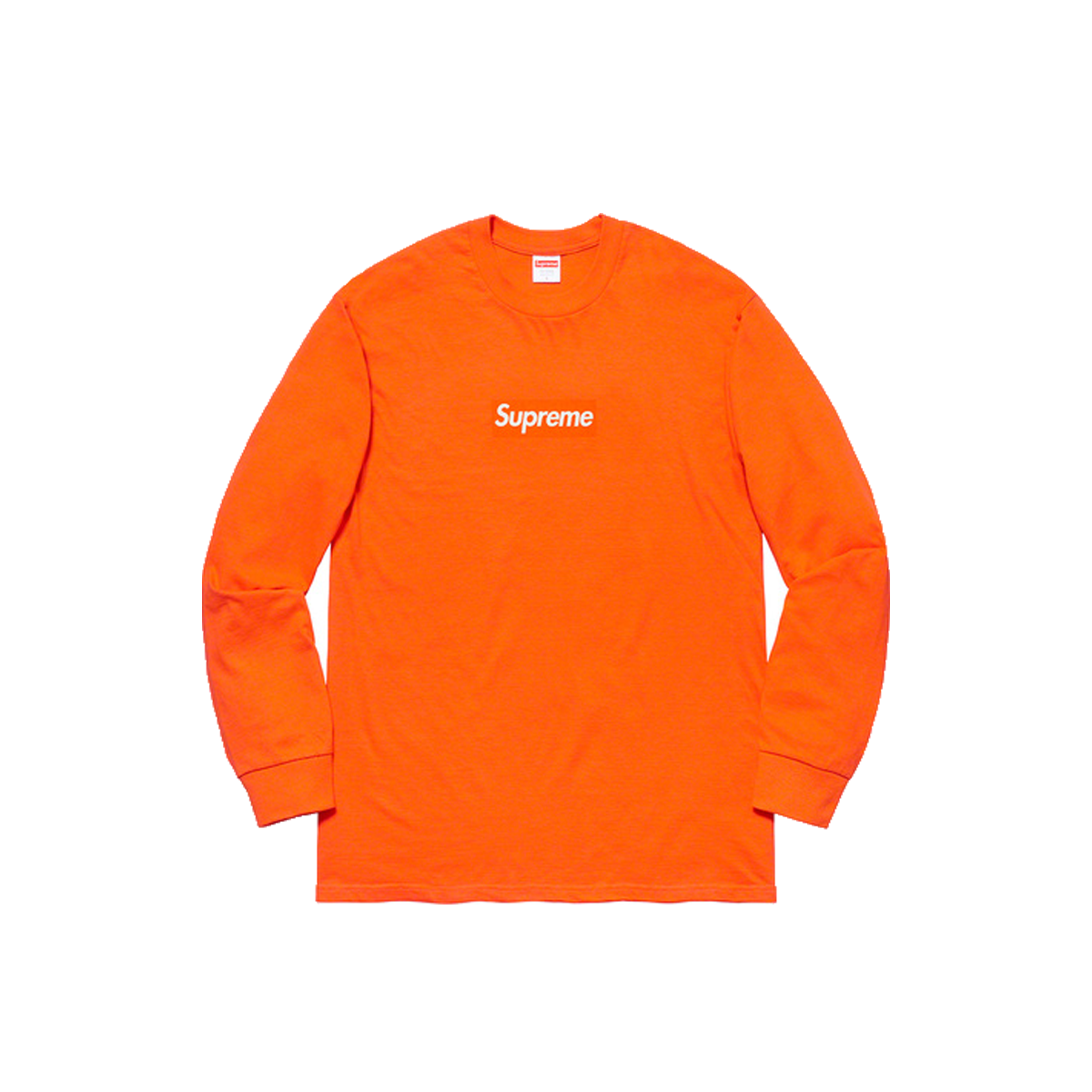 Supreme Box Logo L/S Tee Orange (FW20) sneaker – authenticated on KLEKT