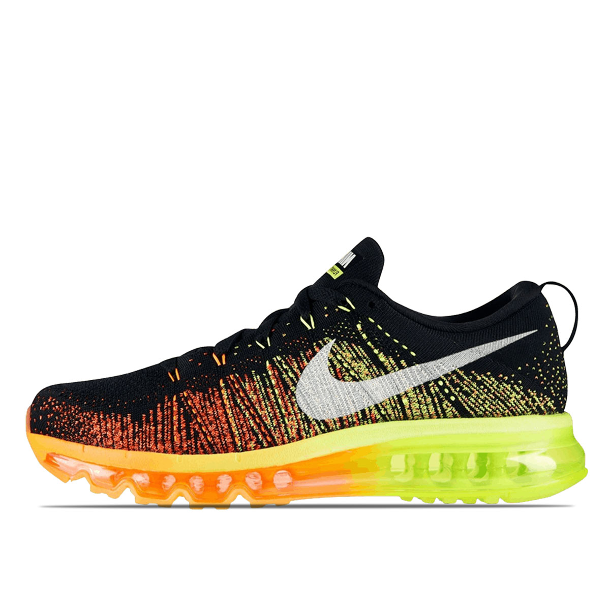 Nike Flyknit Max Black Atomic Orange Volt (2013) sneaker – authenticated on KLEKT