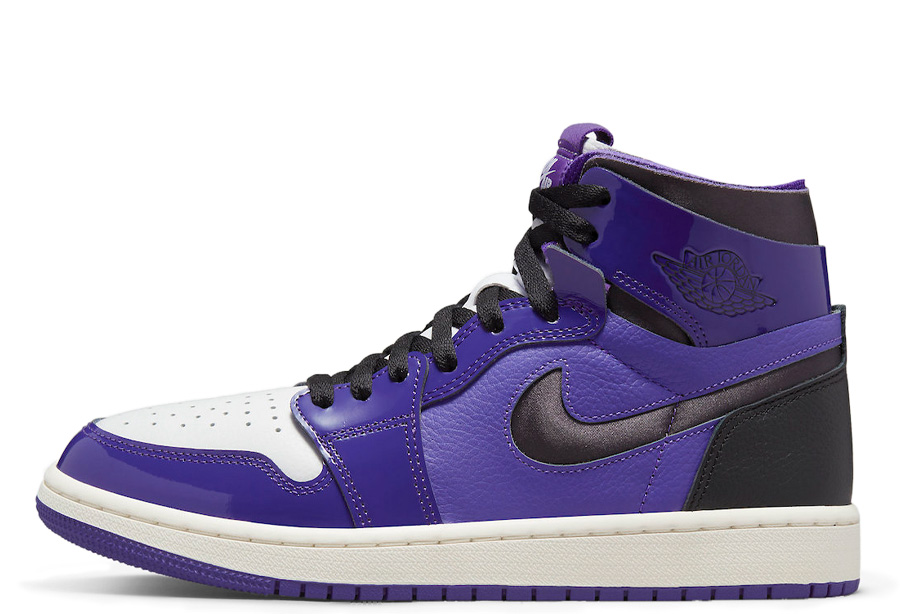 Air Jordan 1 Zoom CMFT WMNS Purple Patent (2022) purple/white/black sneaker – authenticated on KLEKT