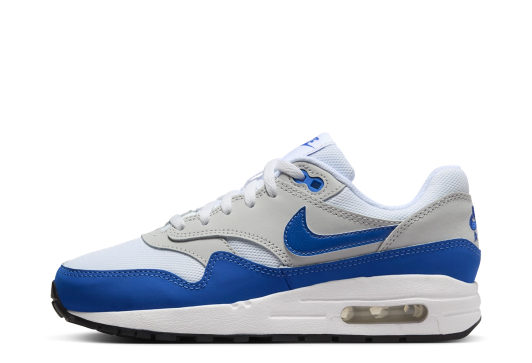 Nike Air Max 1 GS 'Royal Blue' (2024) White/Royal Blue/Neutral Grey/Black sneaker – authenticated on KLEKT
