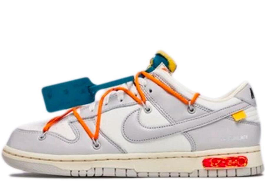 Nike x Off-White Dunk Low 'Lot 44' (2021) Sail/Neutral Grey-Alpha Orange sneaker – authenticated on KLEKT