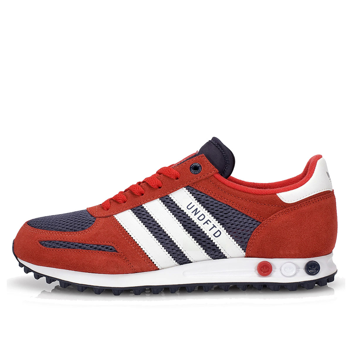 Adidas Consortium x Undefeated LA Trainer ' Your City Pack'Light Scarlet (2009) Light Scarlet/New Navy/White sneaker – authenticated on KLEKT