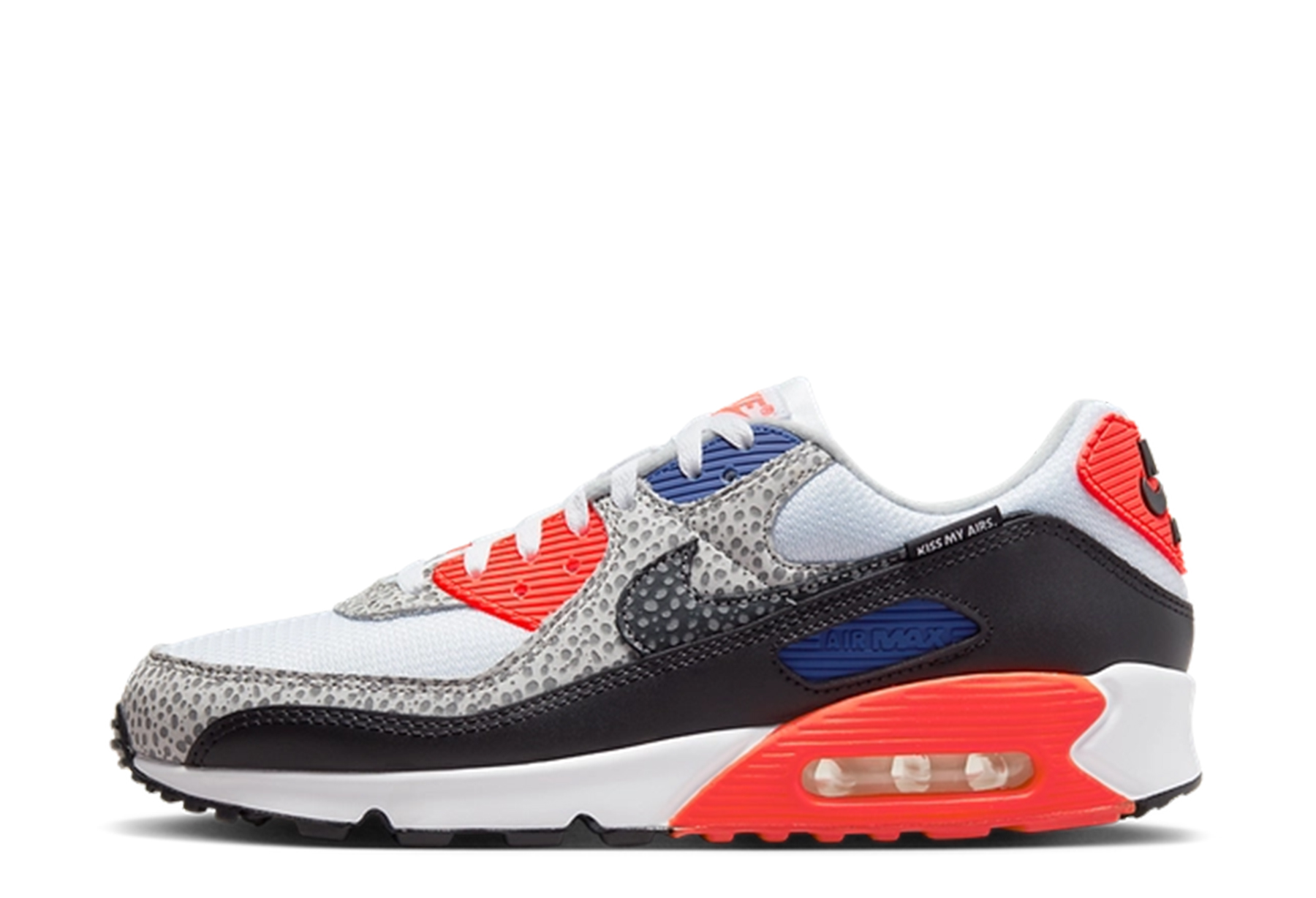 Nike Air Max 90 'Kiss My Airs' (2023) White/Red/Blue/Black sneaker – authenticated on KLEKT