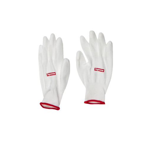 Supreme Rubberized Gloves White (FW20)