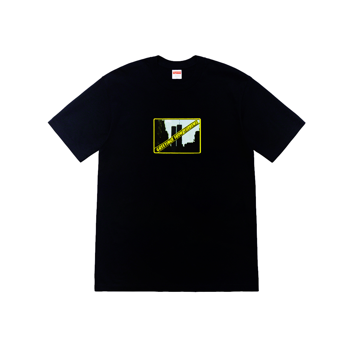 Supreme Greetings T-Shirt Tee Black (SS19) Black sneaker – authenticated on KLEKT