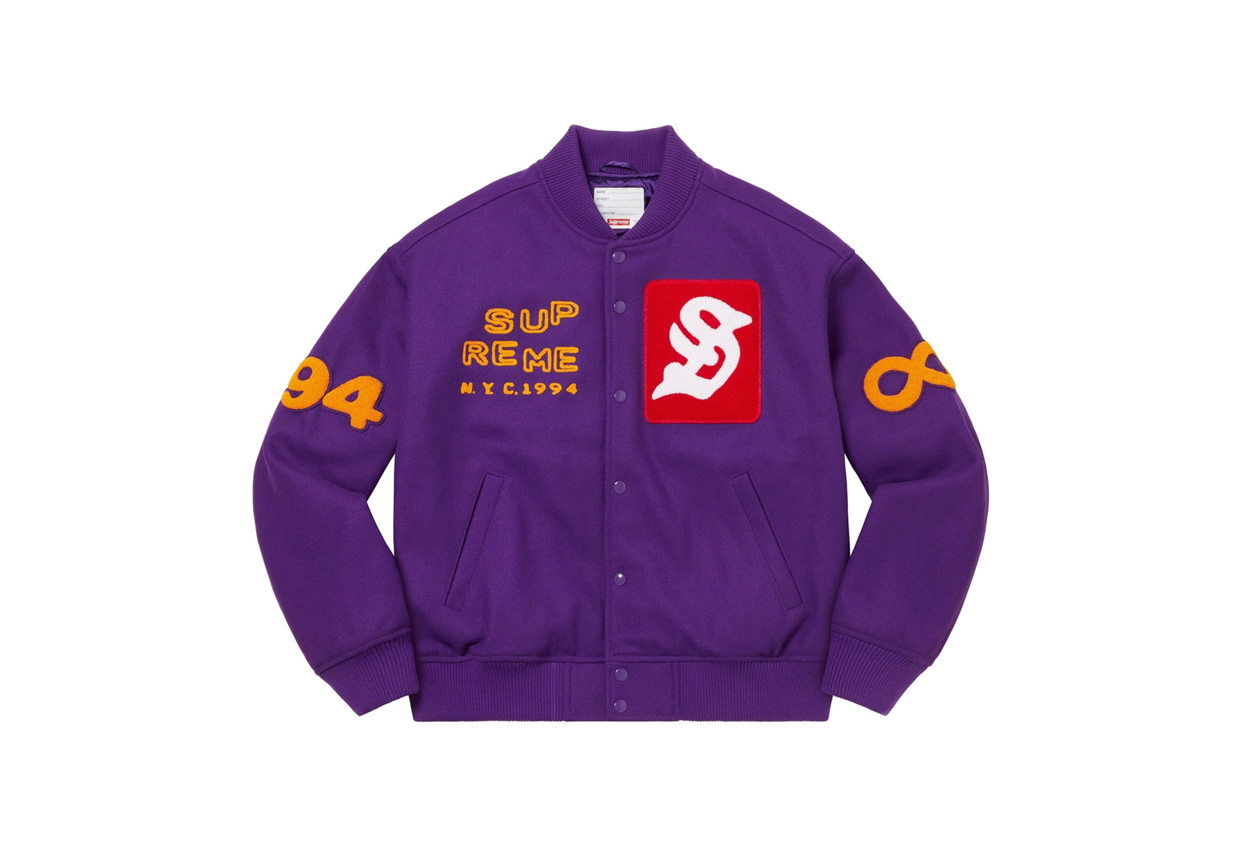 Supreme Tourist Varsity Jacket Purple (SS23) PURPLE sneaker – authenticated on KLEKT