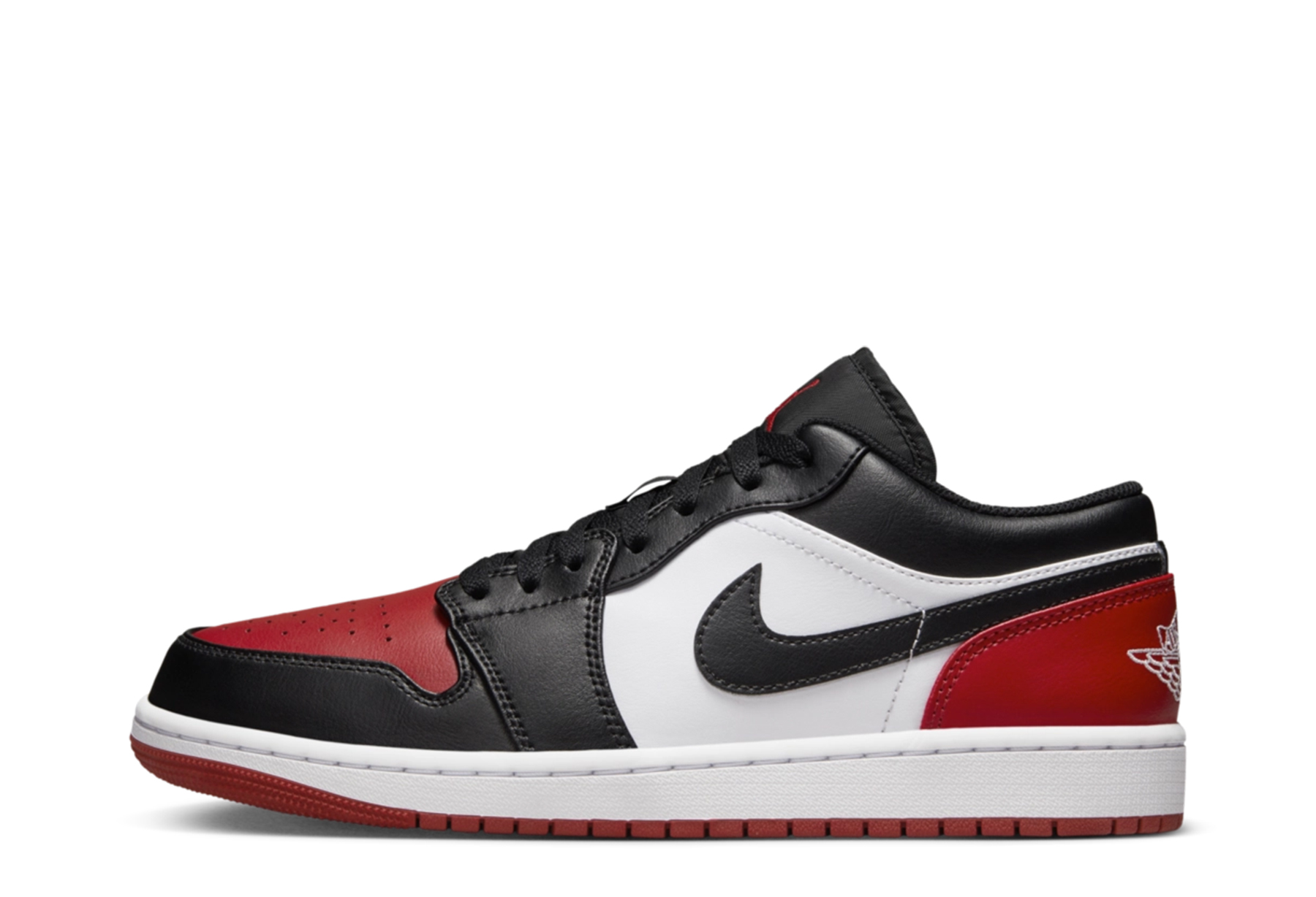 Air Jordan 1 Low 'White & Black Varsity Red' (2023) White & Black Varsity Red sneaker – authenticated on KLEKT