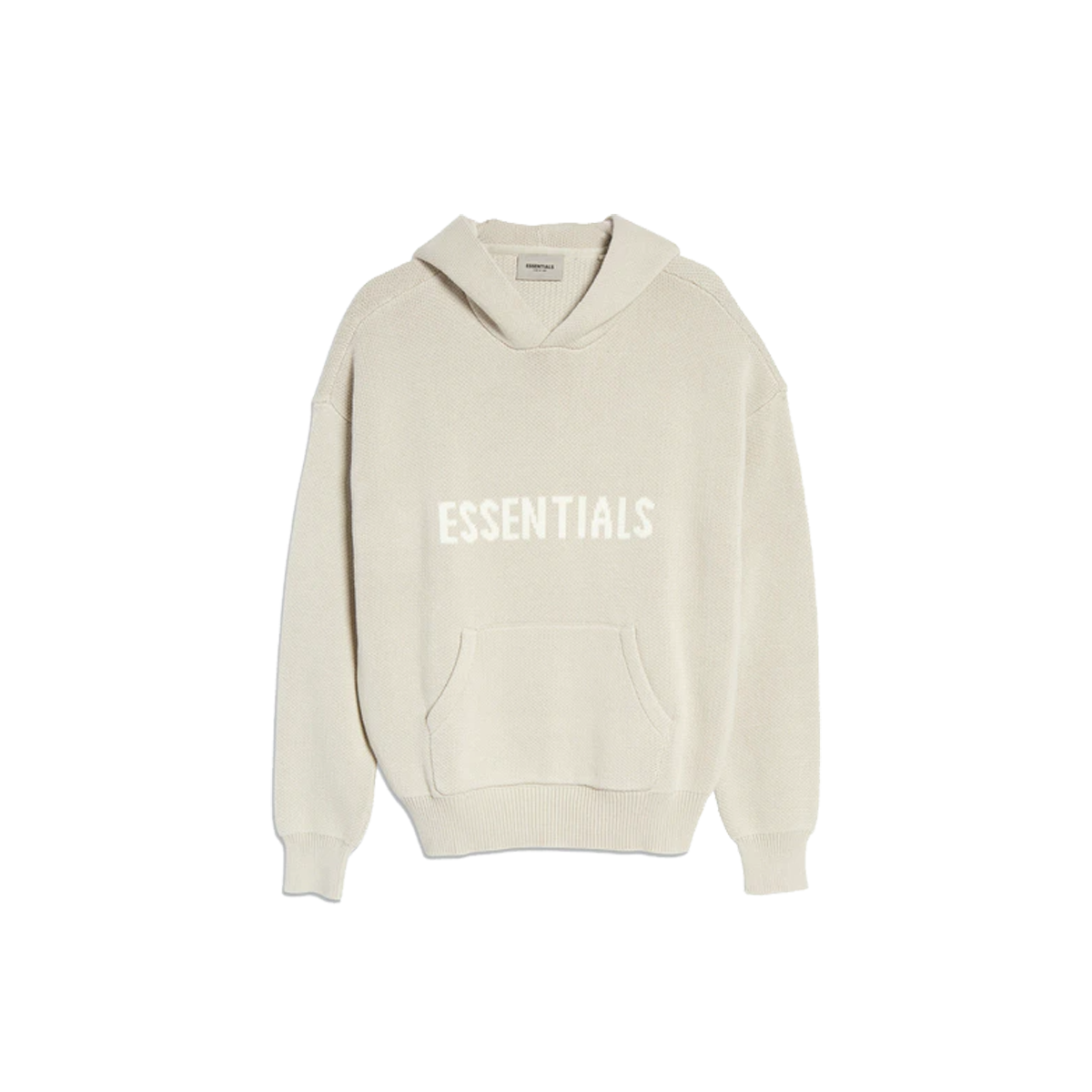 Fear Of God ESSENTIALS Knit Pullover Hoodie Stone/Oat (SS21) STONE/OAT sneaker – authenticated on KLEKT
