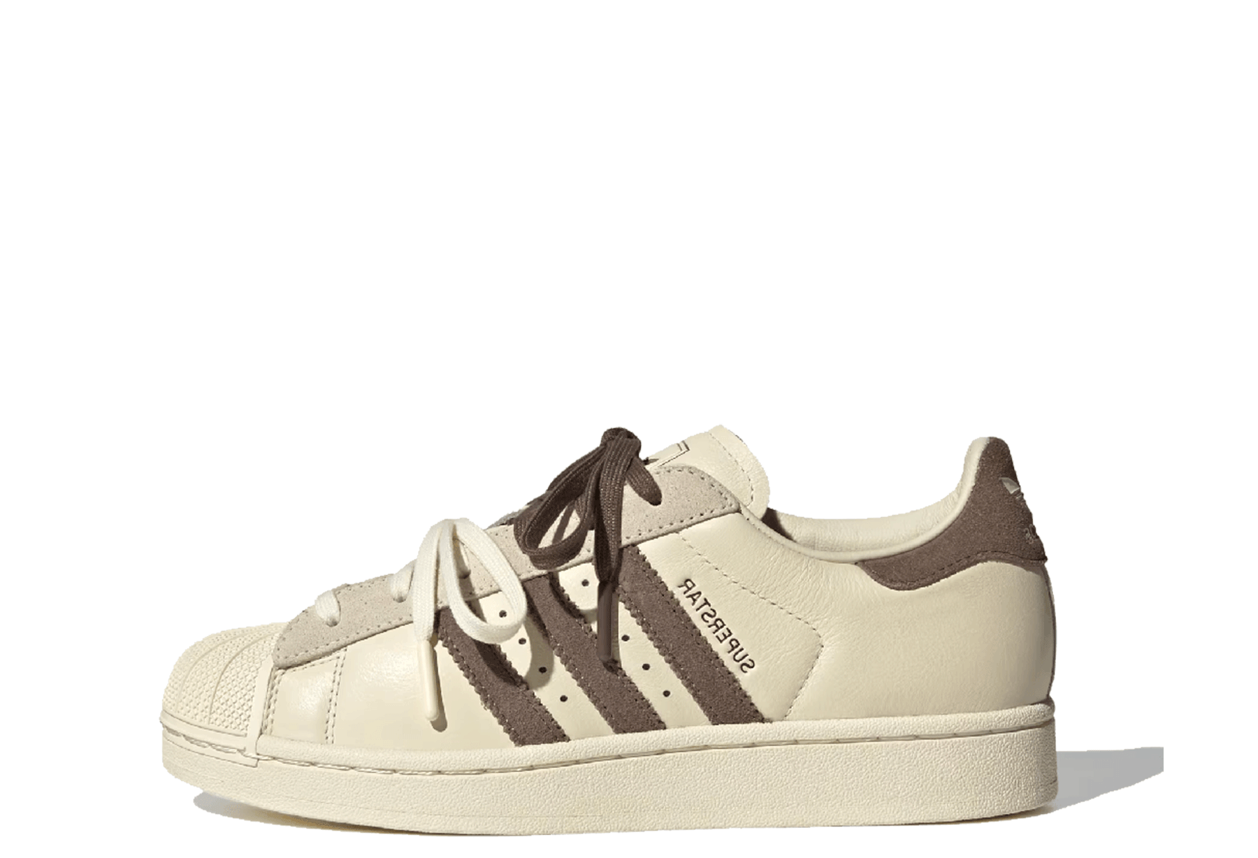 Adidas x Molly-Mae Superstar WMNS 'Latte' (2026) Cream White / Earth Strata / Cream White sneaker – authenticated on KLEKT