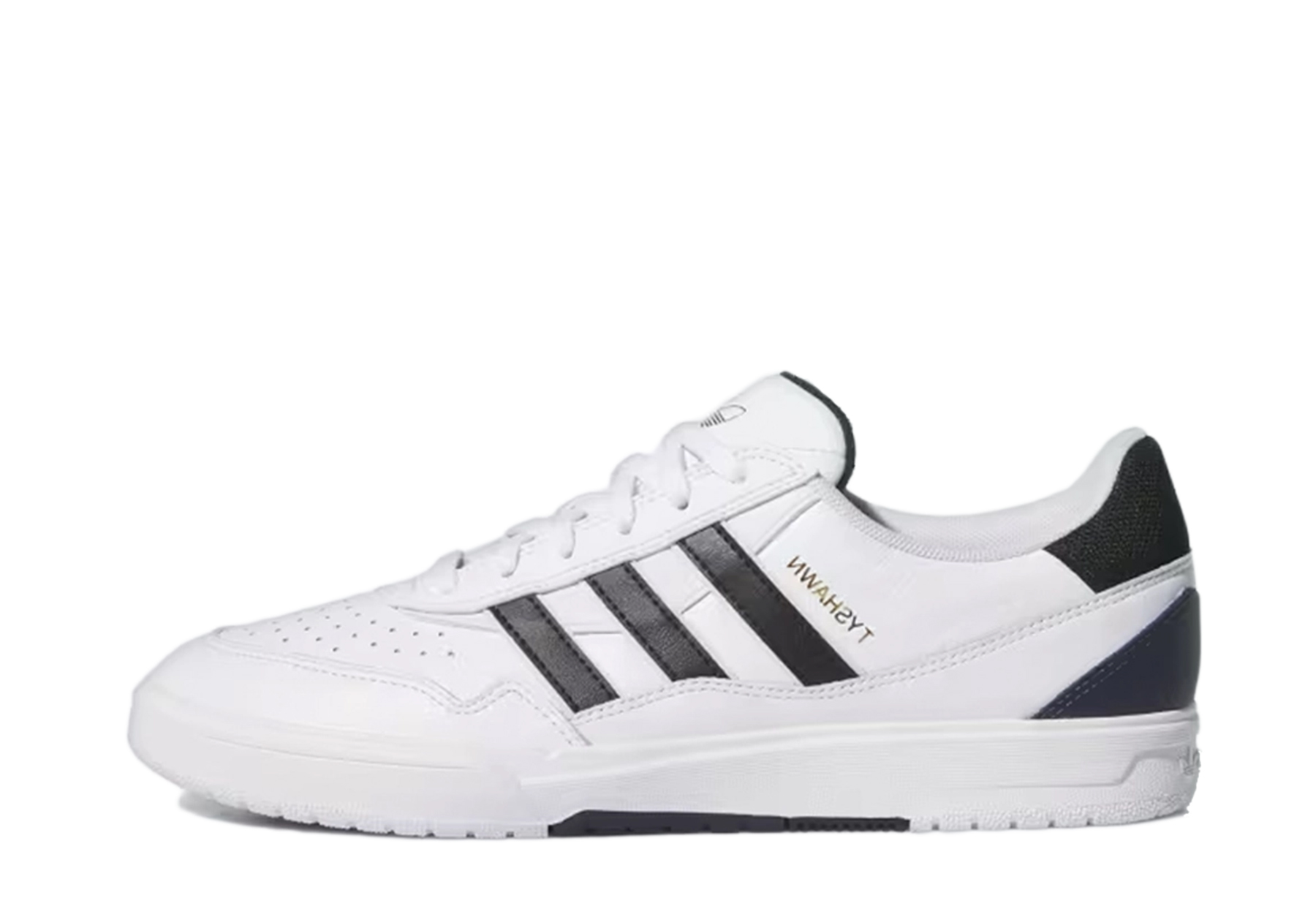 Adidas Tyshawn II 'Cloud White' (2024) Cloud White/Core Black/Collegiate Navy sneaker – authenticated on KLEKT