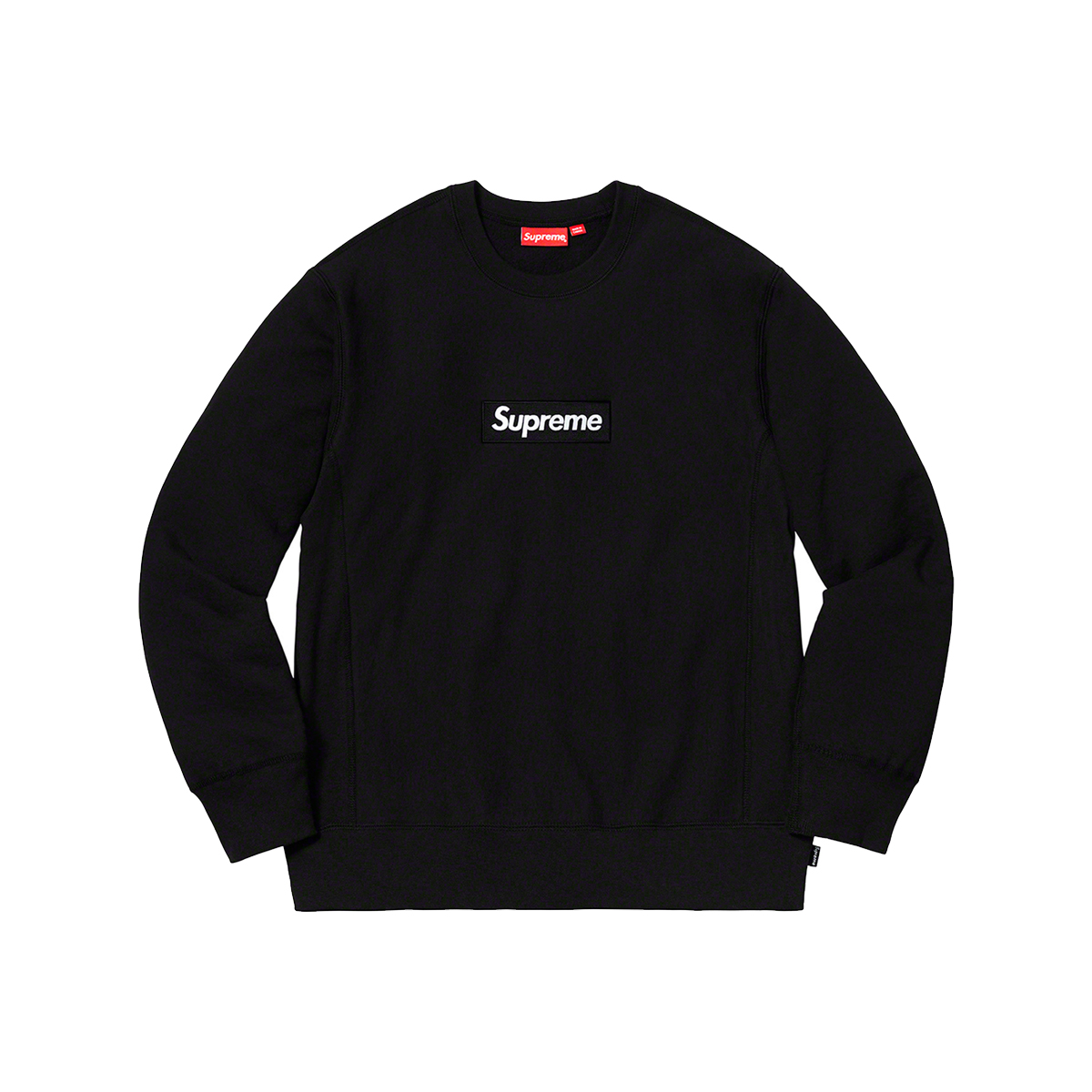 Supreme Box Logo Crewneck Sweatshirt Black (FW18) BLACK sneaker – authenticated on KLEKT