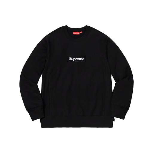 Supreme Box Logo Crewneck Sweatshirt Black (FW18)