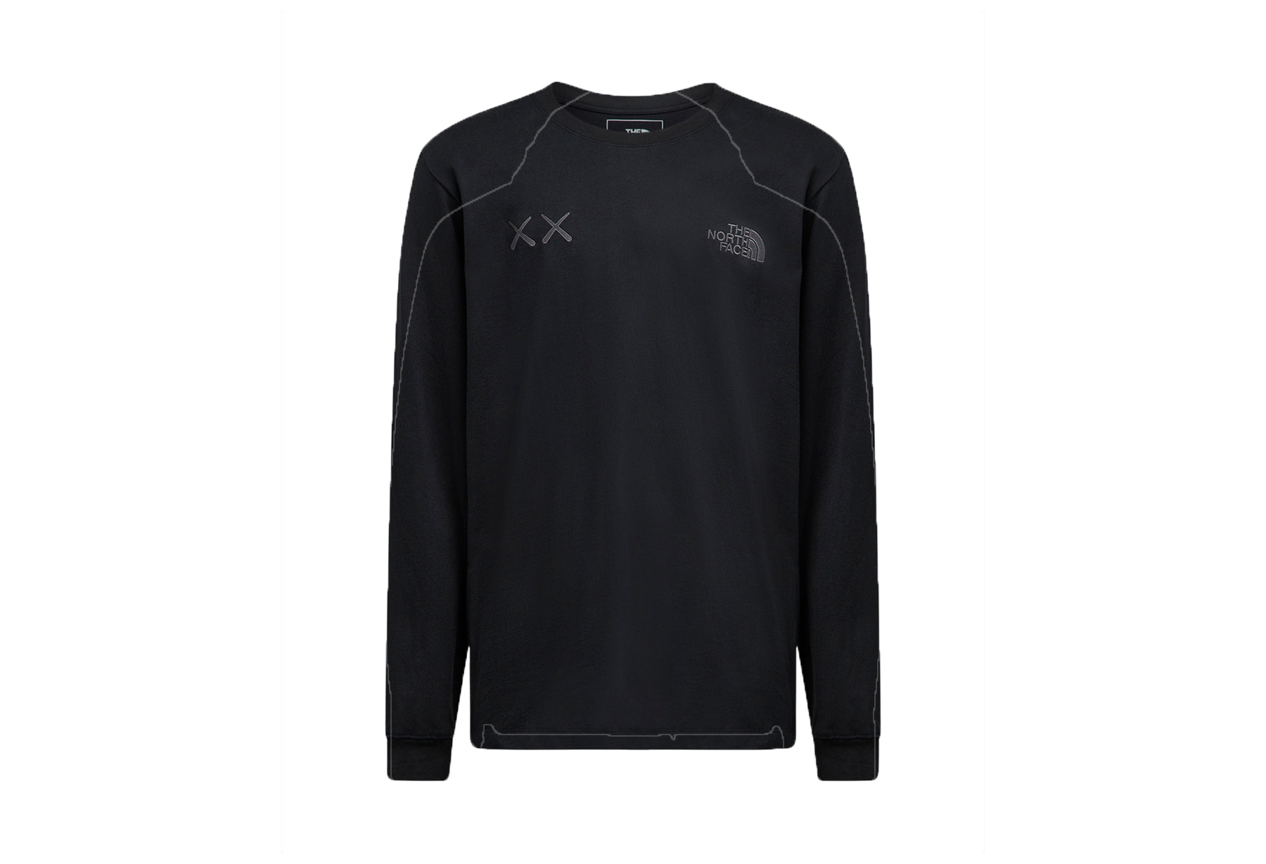 The North Face x KAWS XX Long Sleeve T-Shirt Black (FW22) BLACK sneaker – authenticated on KLEKT