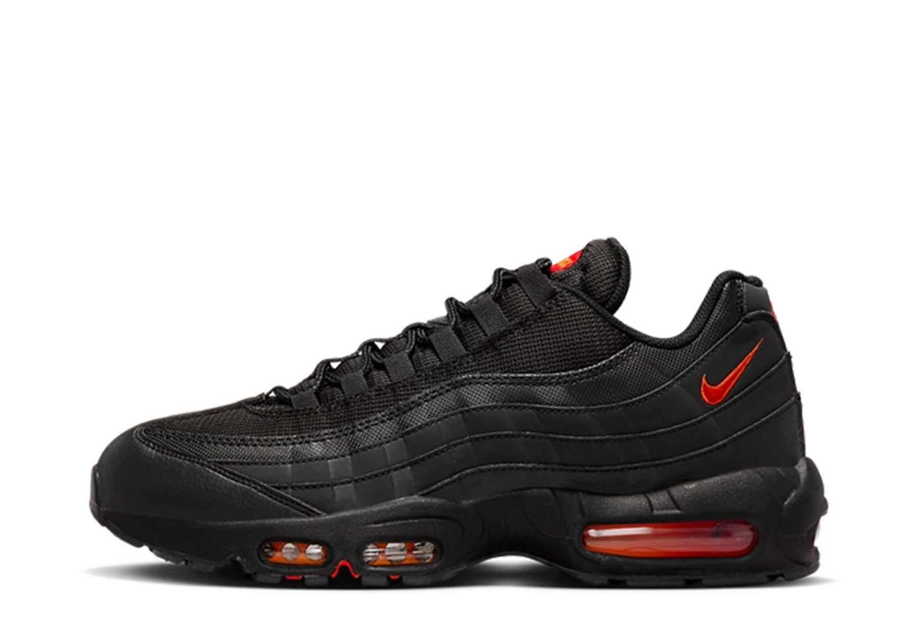 Nike Air Max 95 'Black Safety Orange' (2024) Black/Safety Orange/University Red sneaker – authenticated on KLEKT