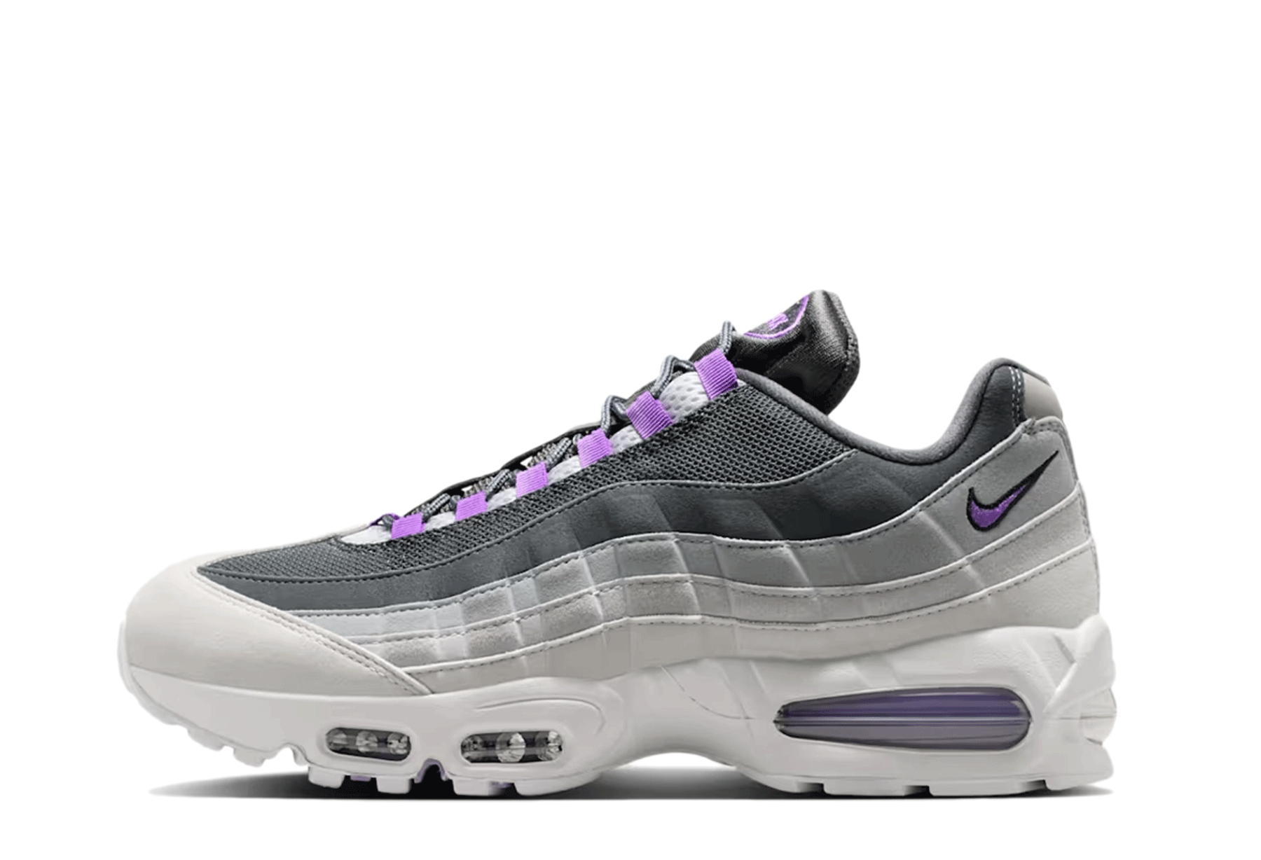 Nike Air Max 95 OG 'Photon Dust & Bright Violet' (2026) Photon Dust/Dark Grey/Grey Fog/Bright Violet sneaker – authenticated on KLEKT