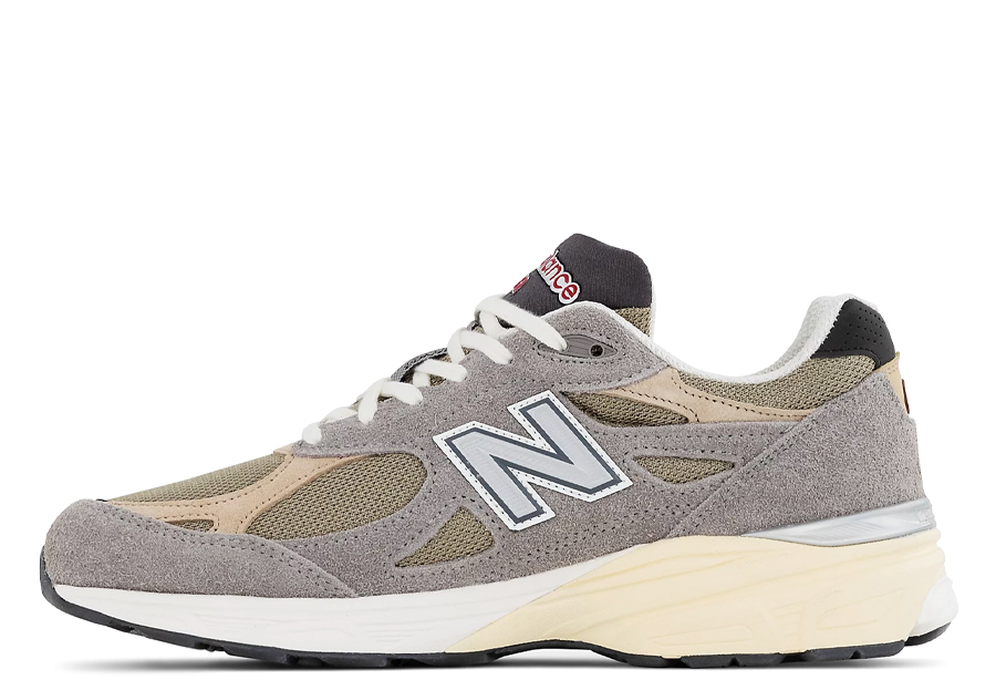 New Balance 990v3 Made In USA Marblehead (2022) grey/ tan sneaker – authenticated on KLEKT
