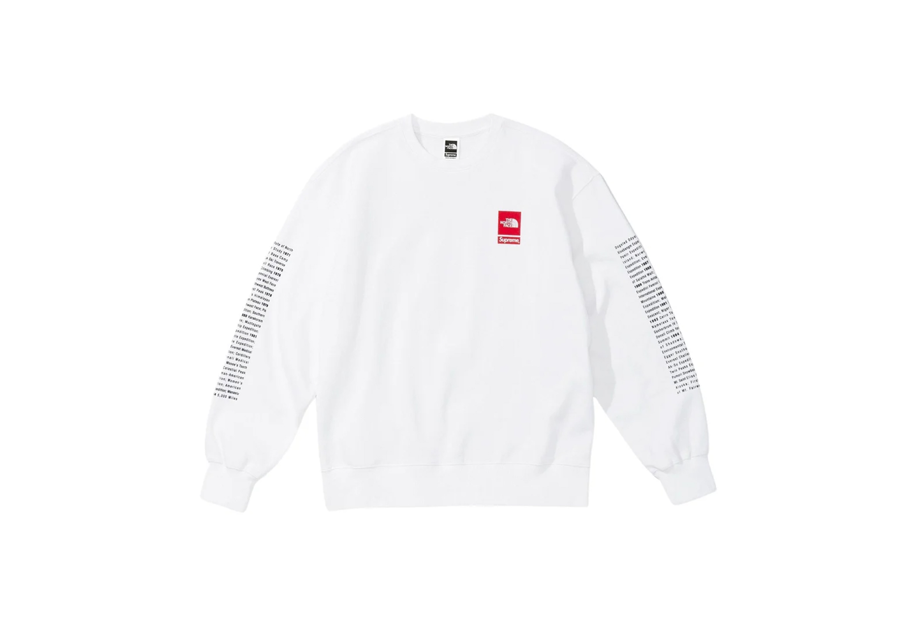 Supreme x The North Face Crewneck White (SS24) WHITE sneaker – authenticated on KLEKT