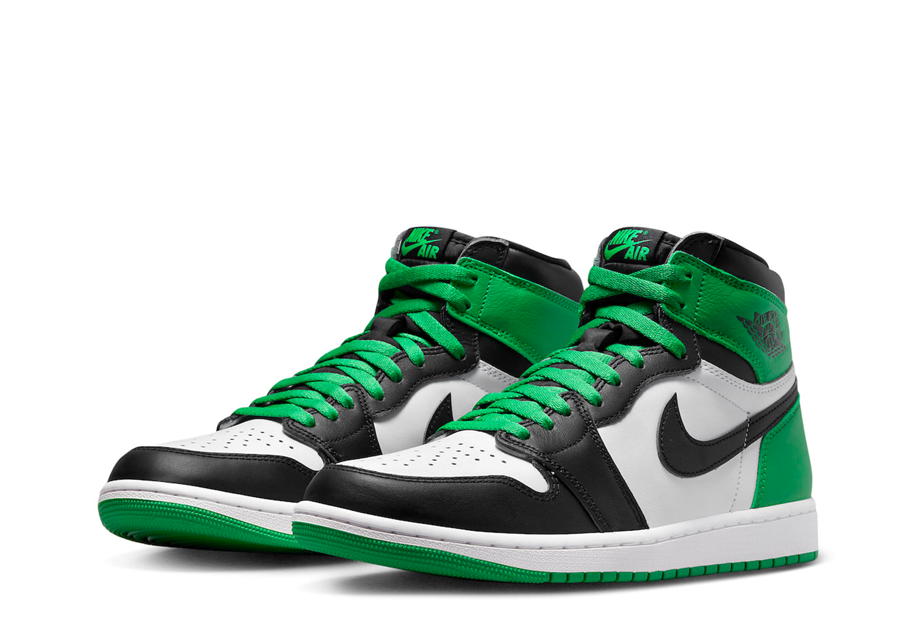 Air Jordan 1 High OG 'Lucky Green' (2023) Black/Lucky Green-White sneaker – authenticated on KLEKT