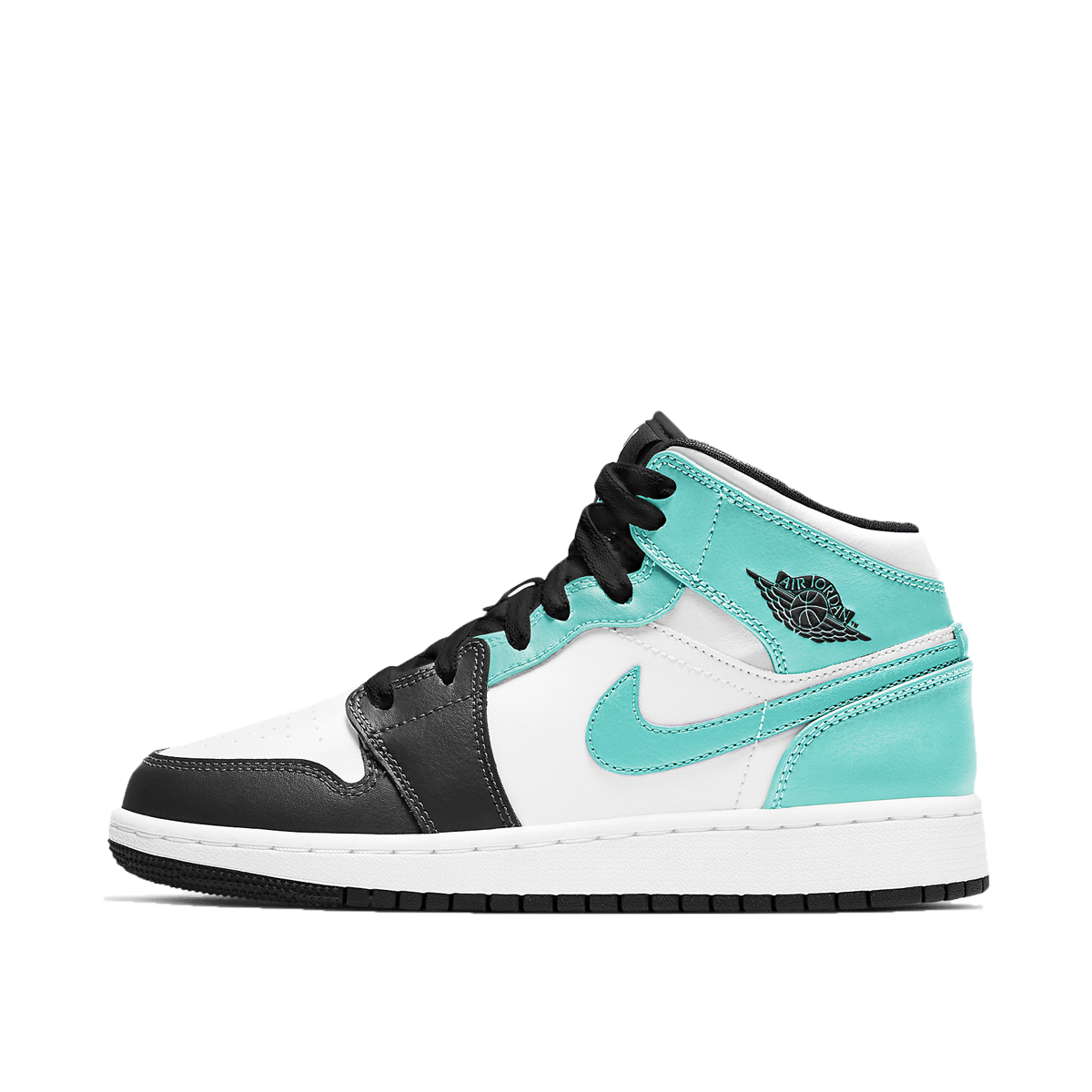 Air Jordan 1 Mid Igloo (GS) (2021) ISLAND GREEN/BLACK/WHITE sneaker – authenticated on KLEKT