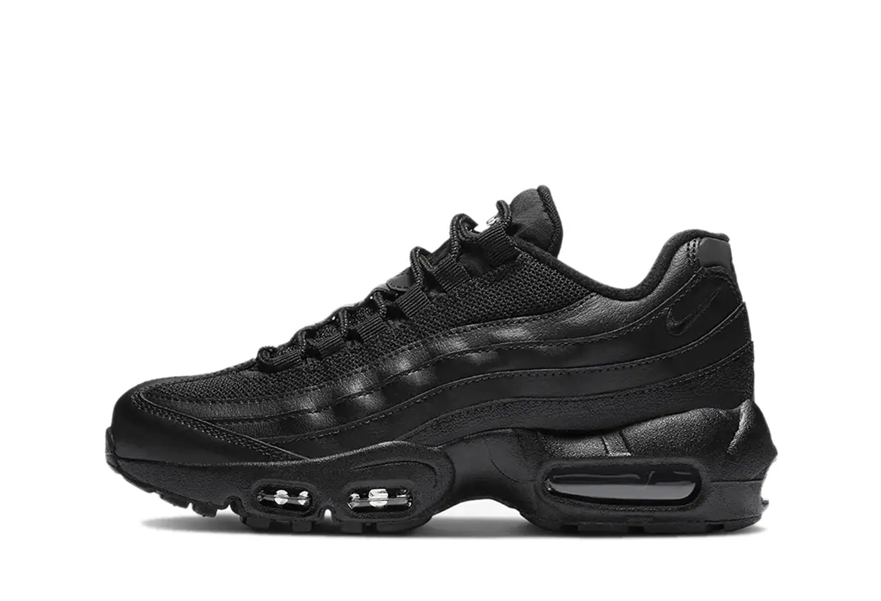 Nike Air Max 95 GS Recraft 'Triple Black' (2025) BLACK sneaker – authenticated on KLEKT