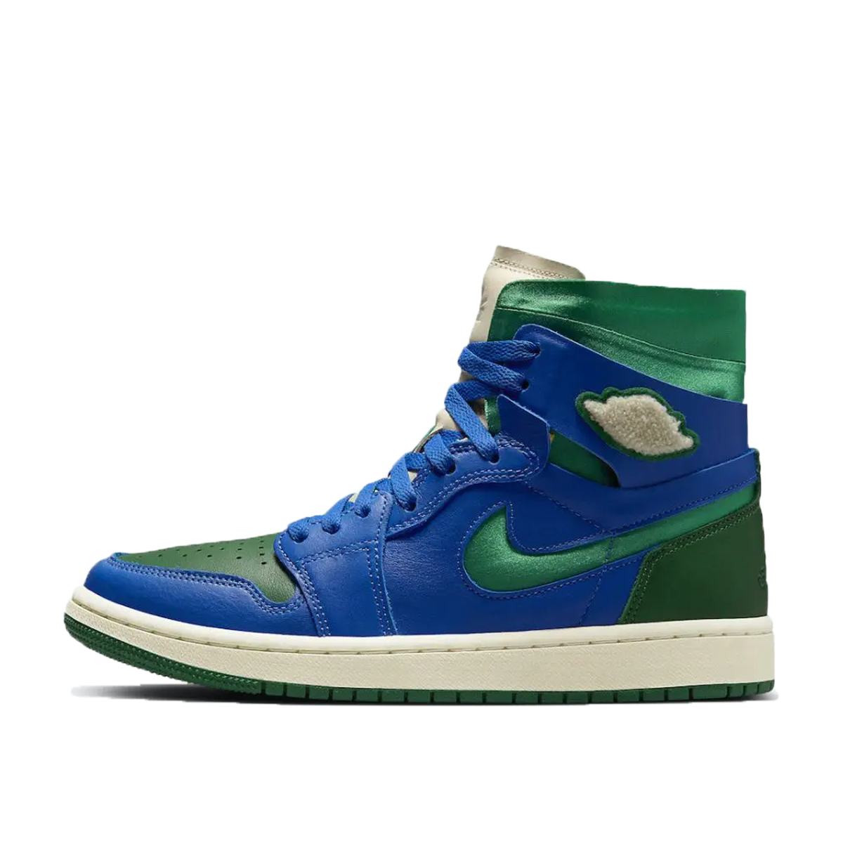 Air Jordan WMNS 1 High Zoom CMFT Aleali May (2021) ROYAL/GREEN/SAIL sneaker – authenticated on KLEKT