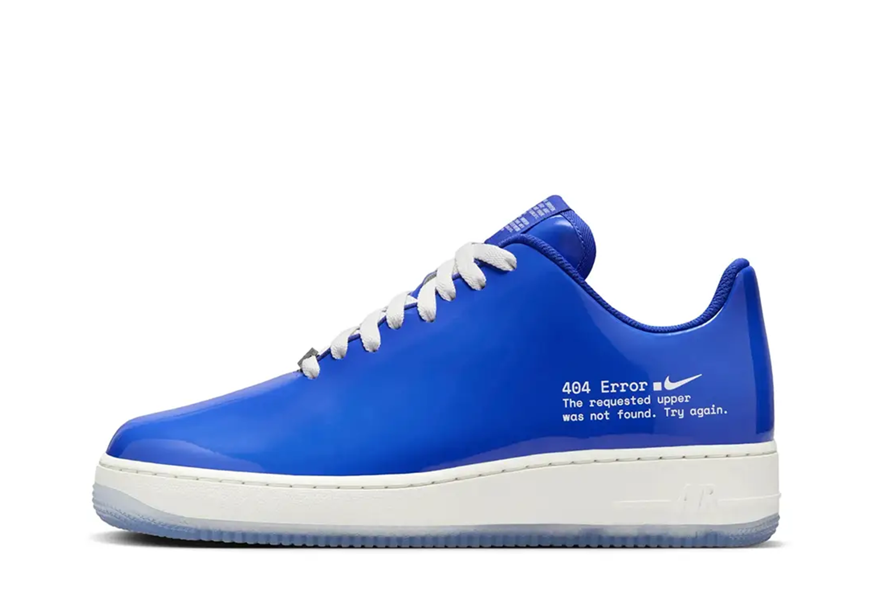Nike x .SWOOSH Air Force 1 Low '404 Error' (2024) BLUE/WHITE sneaker – authenticated on KLEKT