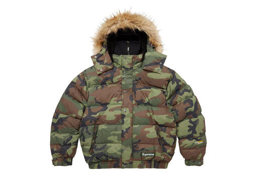 Supreme Facemask 700-Fill Down Puffer Jacket 'Woodland Camo' (FW25) – authenticated on KLEKT