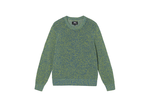 Stussy 2 Tone Loose Gauge Sweater Green (FW22)