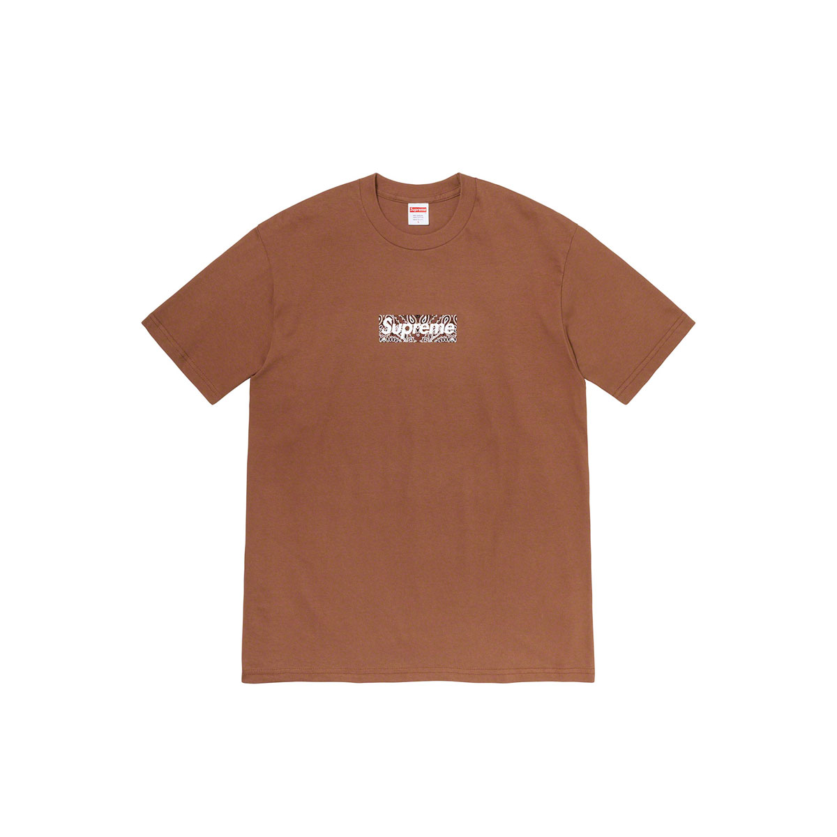 Supreme Bandana Box Logo T-Shirt Tee Brown (FW19) sneaker – authenticated on KLEKT