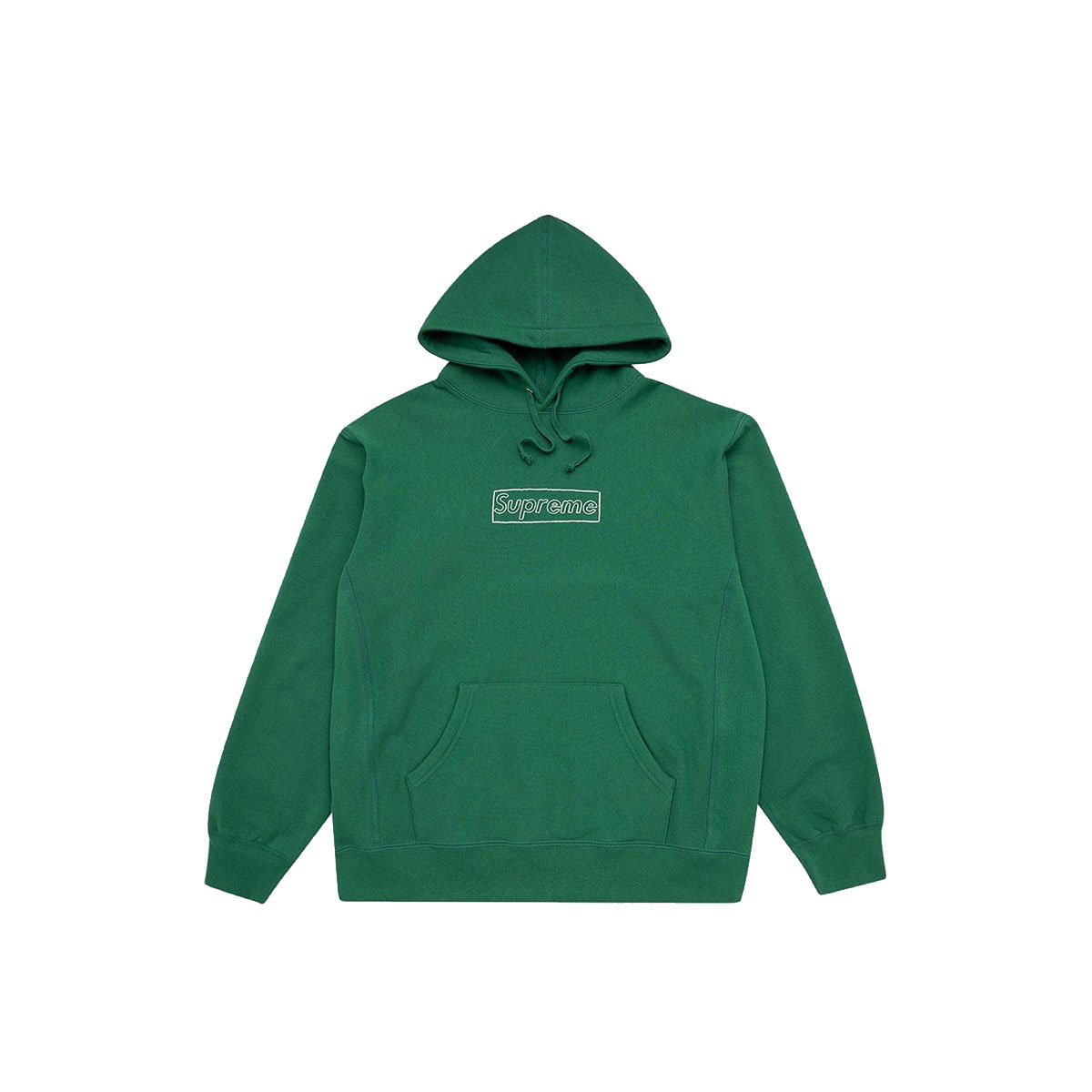 Supreme x KAWS Chalk Logo Hooded Sweatshirt Light Pine Green (SS21) Pine Green sneaker – authenticated on KLEKT