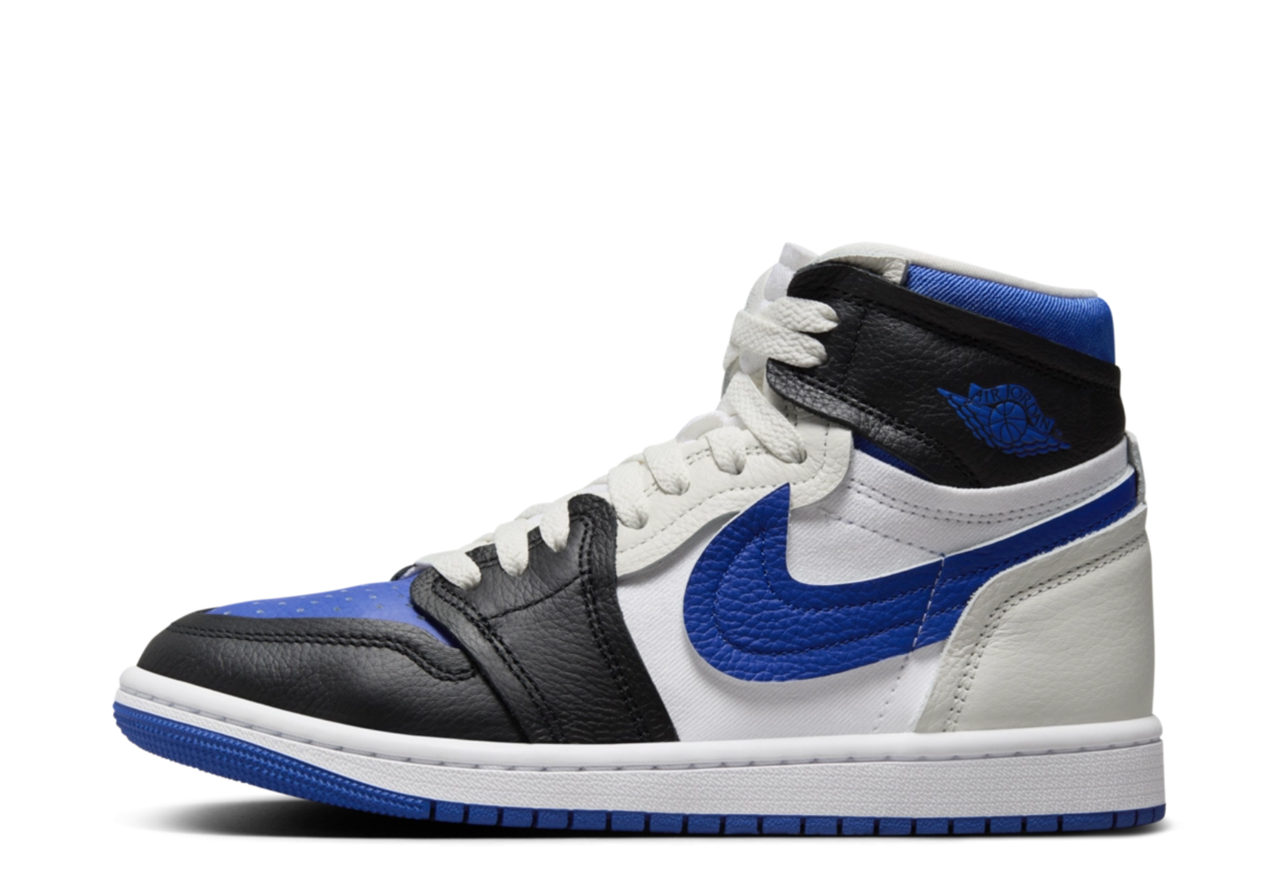 Air Jordan 1 MM High WMNS 'Royal Toe' (2023) Black/Game Royal/White/Sail sneaker – authenticated on KLEKT