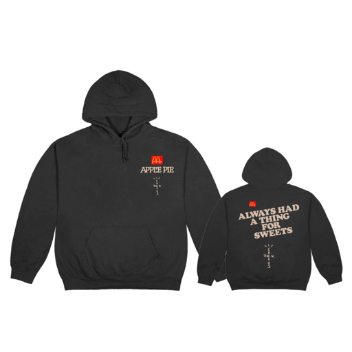 Travis Scott x McDonald's Apple Pie Hoodie Washed Black (FW20)