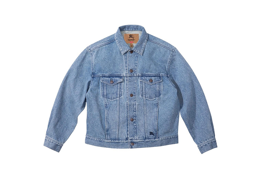 Supreme x Burberry® Denim Trucker Jacket Blue (SS22) BLUE  sneaker – authenticated on KLEKT