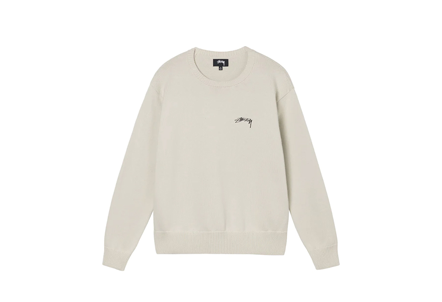 Stussy Care Label Sweater Natural (FW22) NATURAL sneaker – authenticated on KLEKT