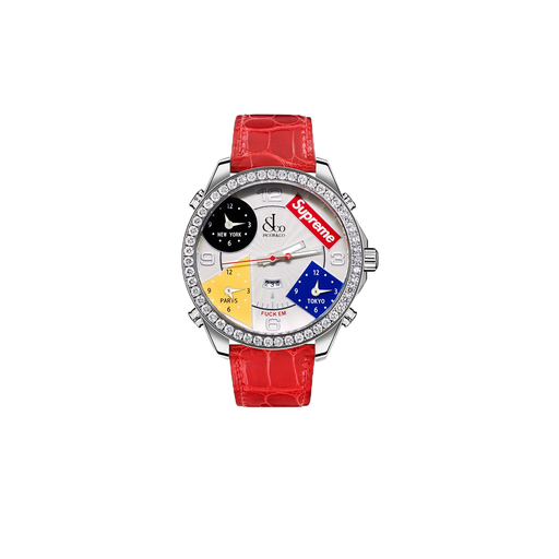 Supreme Jacob & Co Time Zone 40mm Red (FW20)