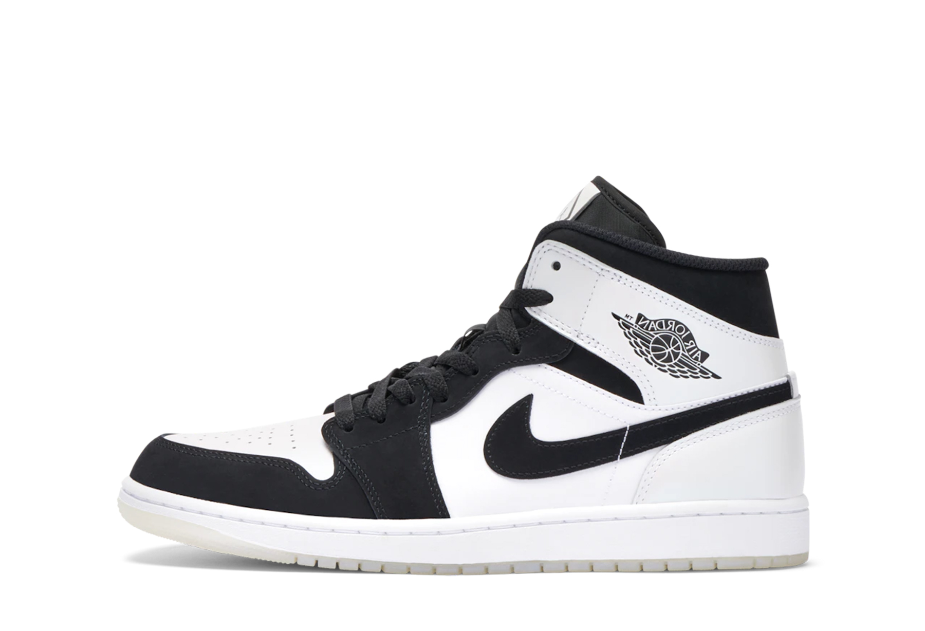 Air Jordan 1 Mid 'Diamond Black White' (2022) black/white sneaker – authenticated on KLEKT