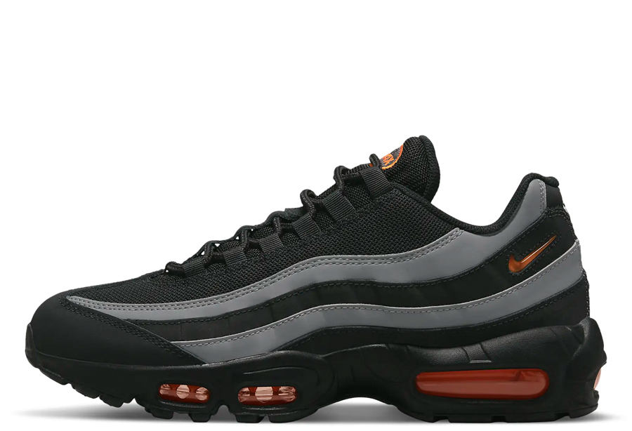 Nike Air Max 95 'Grey Safety Orange' (2022)  Black/Iron Grey/White/Safety Orange sneaker – authenticated on KLEKT