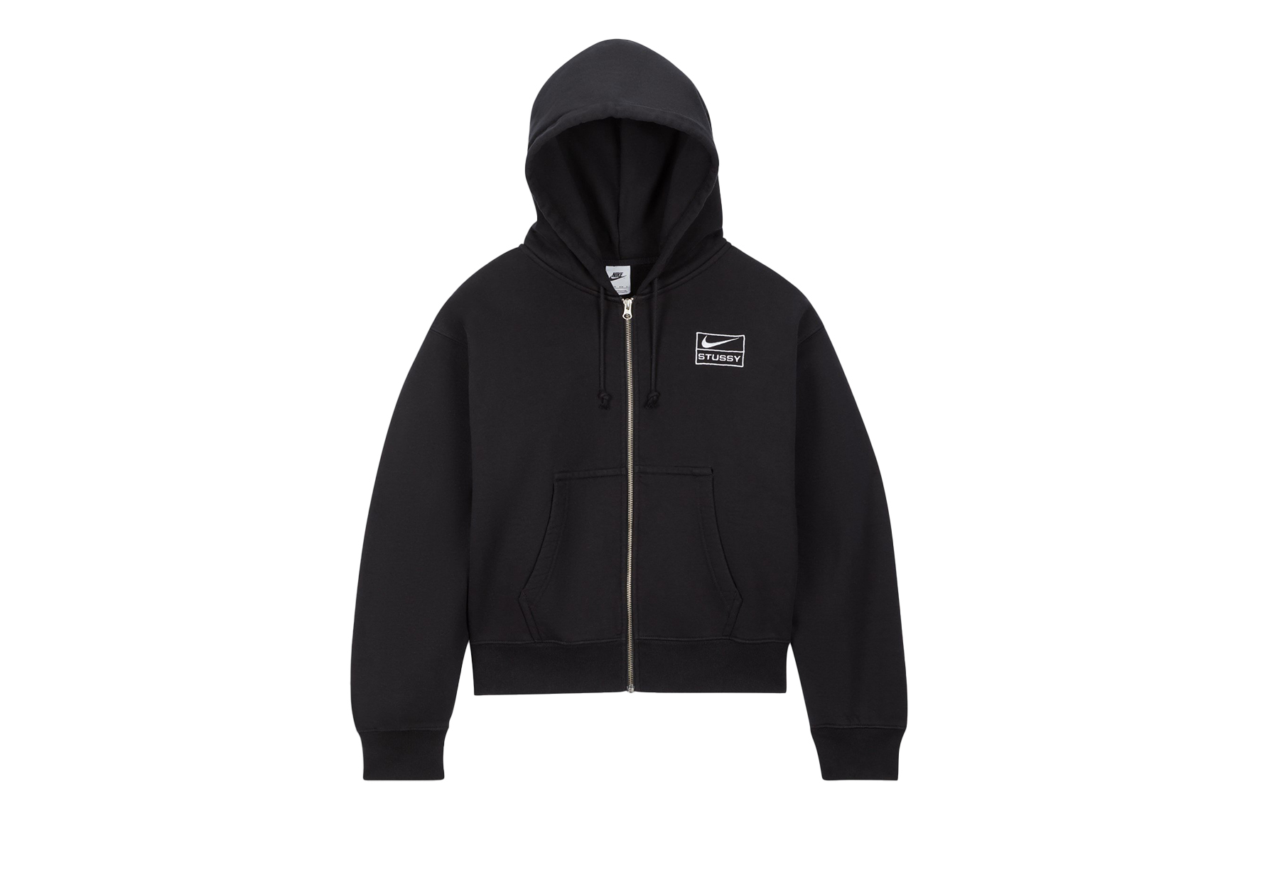 Nike x Stüssy Full-Zip Hoodie Black/White (FW23) BLACK/WHITE sneaker – authenticated on KLEKT