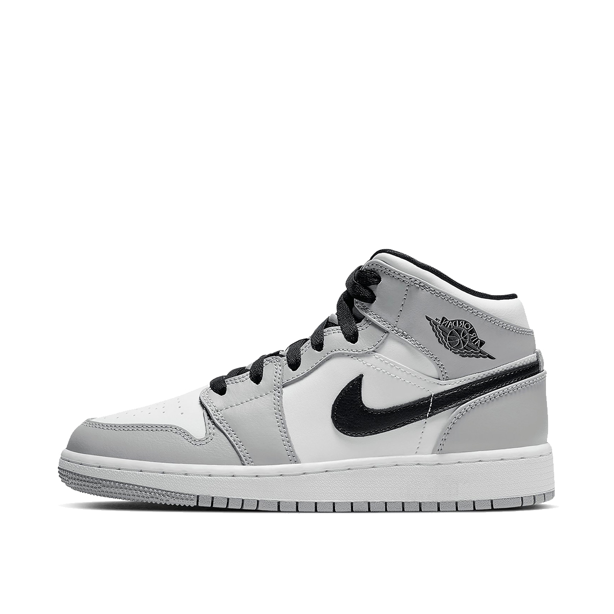 Air Jordan 1 Mid 'Light Smoke Grey' (GS) (2020) LIGHT SMOKE GREY/BLACK/WHITE sneaker – authenticated on KLEKT
