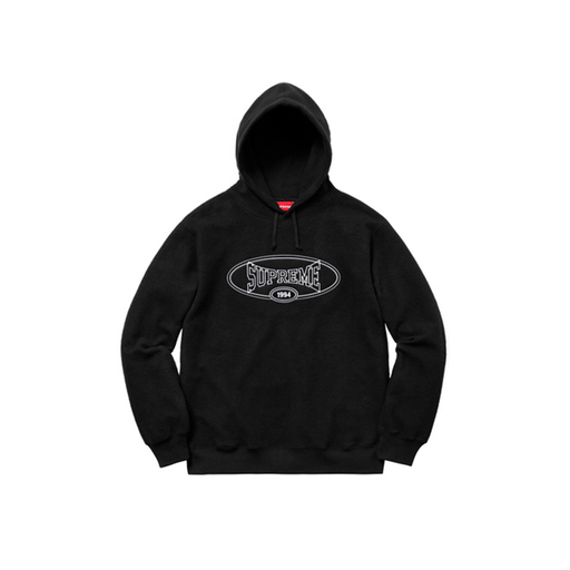 Supreme Reverse Fleece Hooded Sweatshirt Black (SS18)